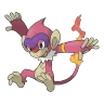 Monferno shiny form