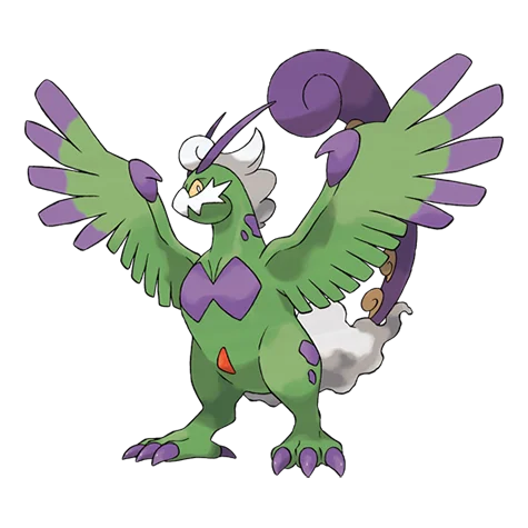 tornadus therian #10019 official artwork - flying type Pokemon