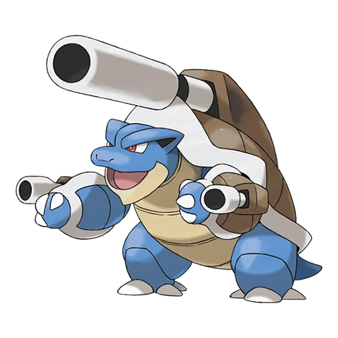 Blastoise #10036 official artwork - water type Pokemon
