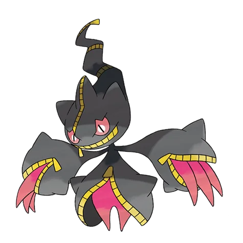 Banette #10056 official artwork - ghost type Pokemon