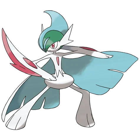 艾路雷朵 #10068 official artwork - psychic/fighting type Pokemon