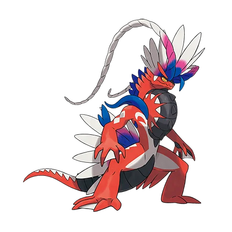 Koraidon #1007 official artwork - fighting/dragon type Pokemon