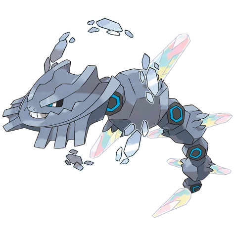 Steelix #10072 official artwork - steel/ground type Pokemon