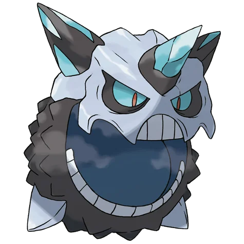 Glalie #10074 official artwork - ice type Pokemon