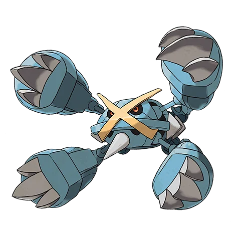 Metagross #10076 official artwork - steel/psychic type Pokemon