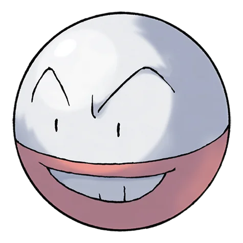 Electrode #101 official artwork - electric type Pokemon