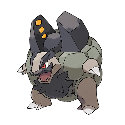 Golem #10111 official artwork - rock/electric type Pokemon
