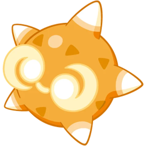 minior orange #10137 official artwork - rock/flying type Pokemon