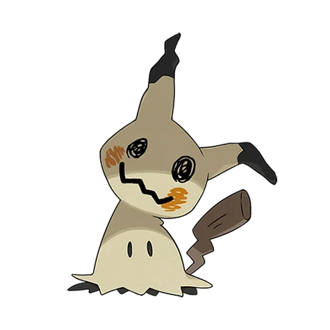 mimikyu totem disguised #10144 official artwork - ghost/fairy type Pokemon
