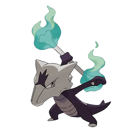 marowak totem #10149 official artwork - fire/ghost type Pokemon