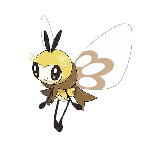 ribombee totem #10150 official artwork - bug/fairy type Pokemon