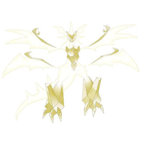 necrozma ultra #10157 official artwork - psychic/dragon type Pokemon
