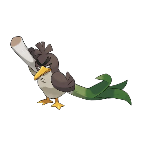 Farfetch’d #10166 official artwork - fighting type Pokemon