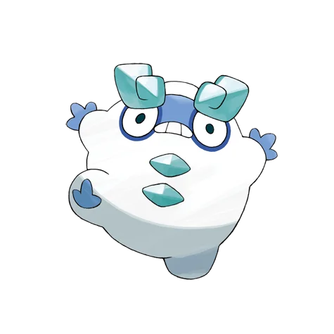 火红不倒翁 #10176 official artwork - ice type Pokemon