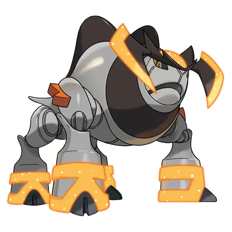 铁磐岩 #1022 official artwork - rock/psychic type Pokemon