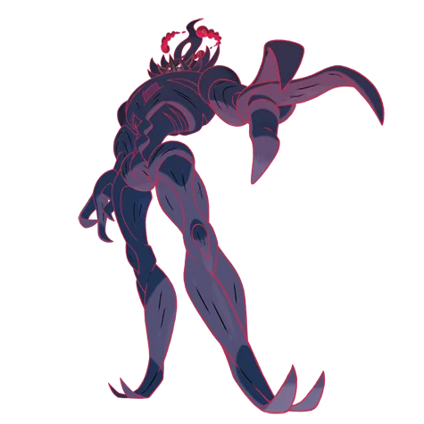 Grimmsnarl #10222 official artwork - dark/fairy type Pokemon