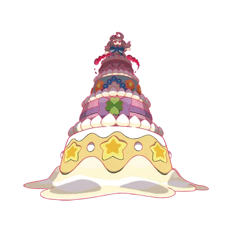 霜奶仙 #10223 official artwork - fairy type Pokemon