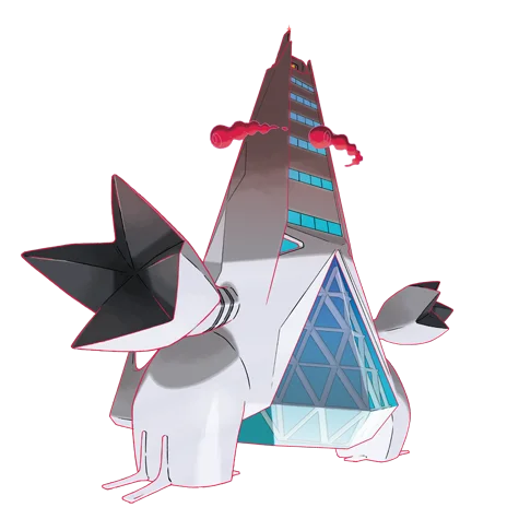 Duraludon #10225 official artwork - steel/dragon type Pokemon