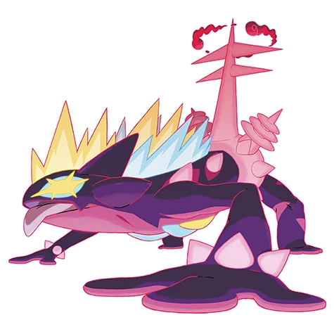 toxtricity low key gmax #10228 official artwork - electric/poison type Pokemon