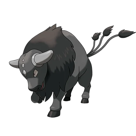 肯泰罗 #10250 official artwork - fighting type Pokemon