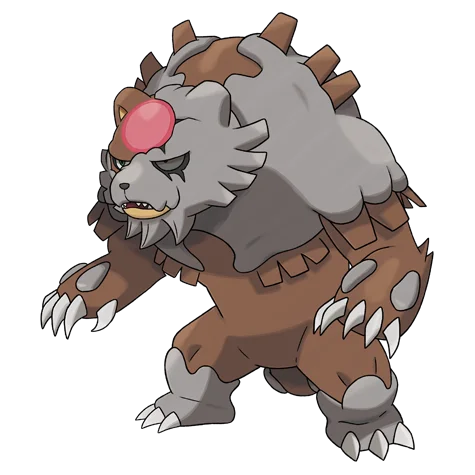 ursaluna bloodmoon #10272 official artwork - ground/normal type Pokemon