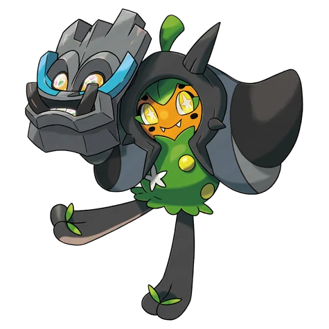 ogerpon cornerstone mask #10275 official artwork - grass/rock type Pokemon