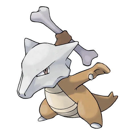 Marowak #105 official artwork - ground type Pokemon