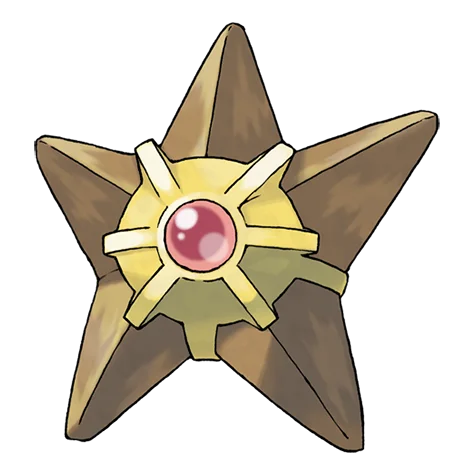 Staryu #120 official artwork - water type Pokemon