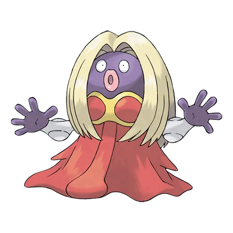 Jynx #124 official artwork - ice/psychic type Pokemon