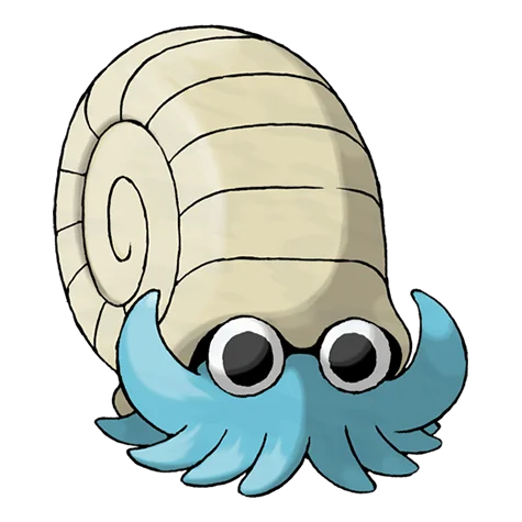 Omanyte - rock, water type Pokémon #138