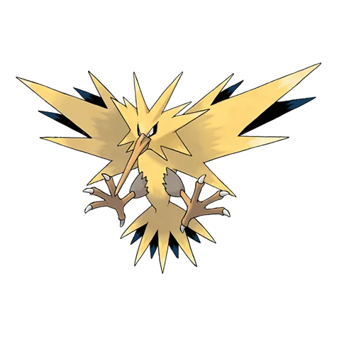 Zapdos - electric, flying type Pokémon #145