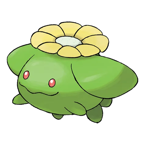 Skiploom #188 official artwork - grass/flying type Pokemon