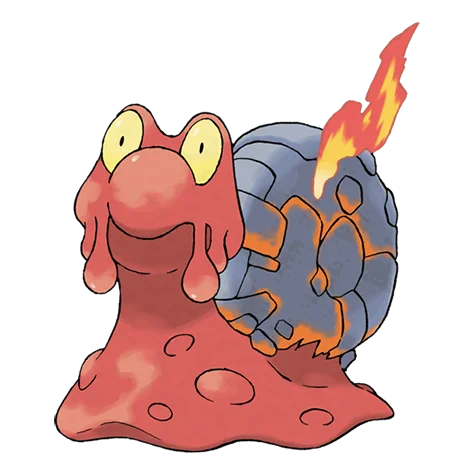 Magcargo - fire, rock type Pokémon #219