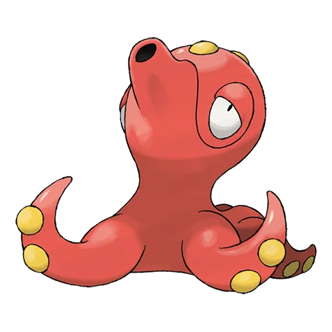 Octillery #224 official artwork - water type Pokemon