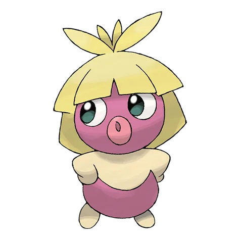 Kussilla #238 official artwork - ice/psychic type Pokemon