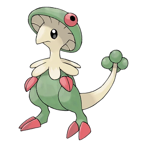 Breloom #286 official artwork - grass/fighting type Pokemon