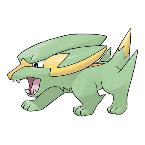 Frizelbliz #309 official artwork - electric type Pokemon