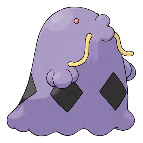 Swalot #317 official artwork - poison type Pokemon