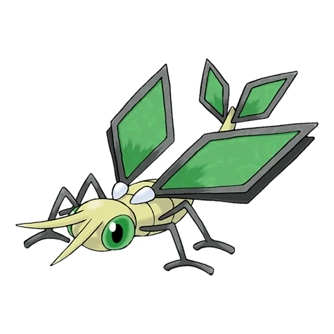 超音波幼虫 #329 official artwork - ground/dragon type Pokemon