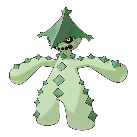 Noktuska #332 official artwork - grass/dark type Pokemon