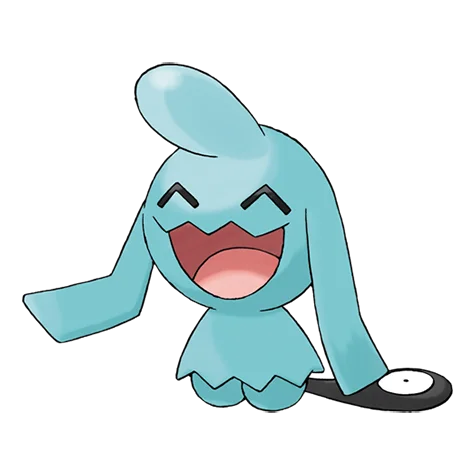 Wynaut #360 official artwork - psychic type Pokemon