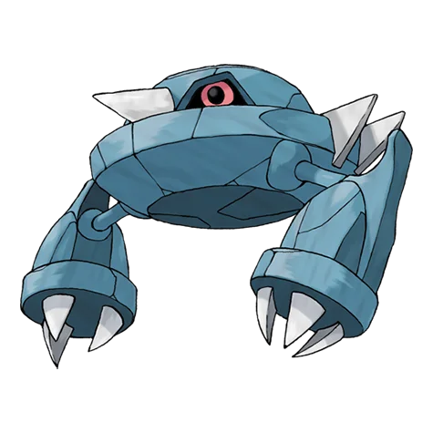 Metang #375 official artwork - steel/psychic type Pokemon