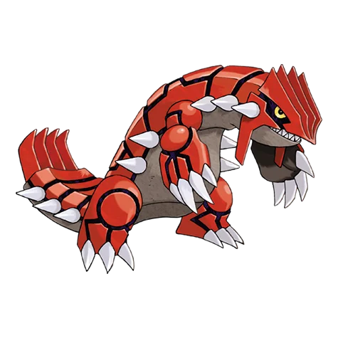 Groudon #383 official artwork - ground type Pokemon