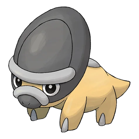 Schilterus #410 official artwork - rock/steel type Pokemon