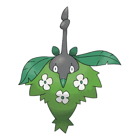 Wormadam #413 official artwork - bug/grass type Pokemon