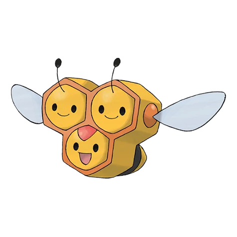 Combee #415 official artwork - bug/flying type Pokemon