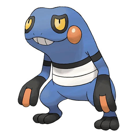 Croagunk - poison, fighting type Pokémon #453