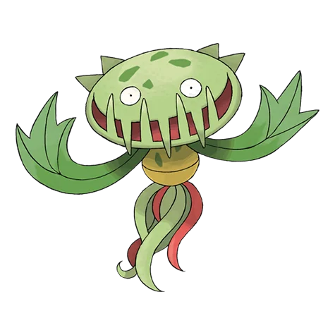 무스틈니 #455 official artwork - grass type Pokemon