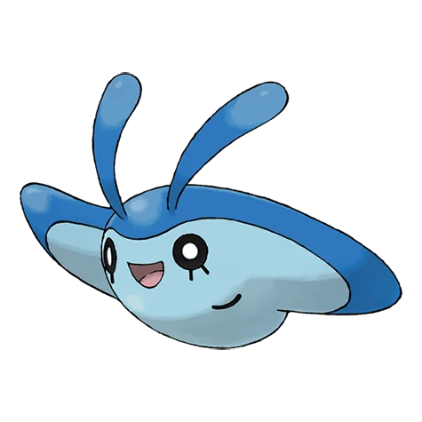 小球飞鱼 #458 official artwork - water/flying type Pokemon