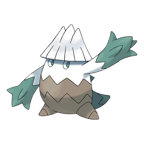 Snover #459 official artwork - grass/ice type Pokemon